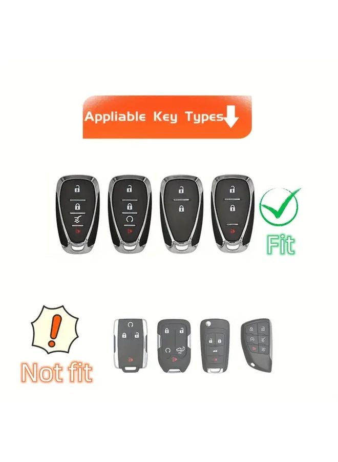 غطاء مفتاح TPU أبيض لسيارات شيفروليه ماليبو كامارو كروز ايكوينوكس ترافيرس سبارك سونيك فولت بولت 2016-2020 - Image 2